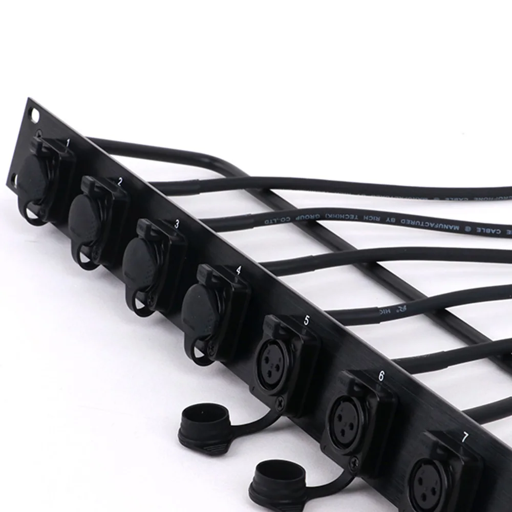 1 шт. индивидуальный шкаф 8-полосная стойка 1U позолоченная водонепроницаемая