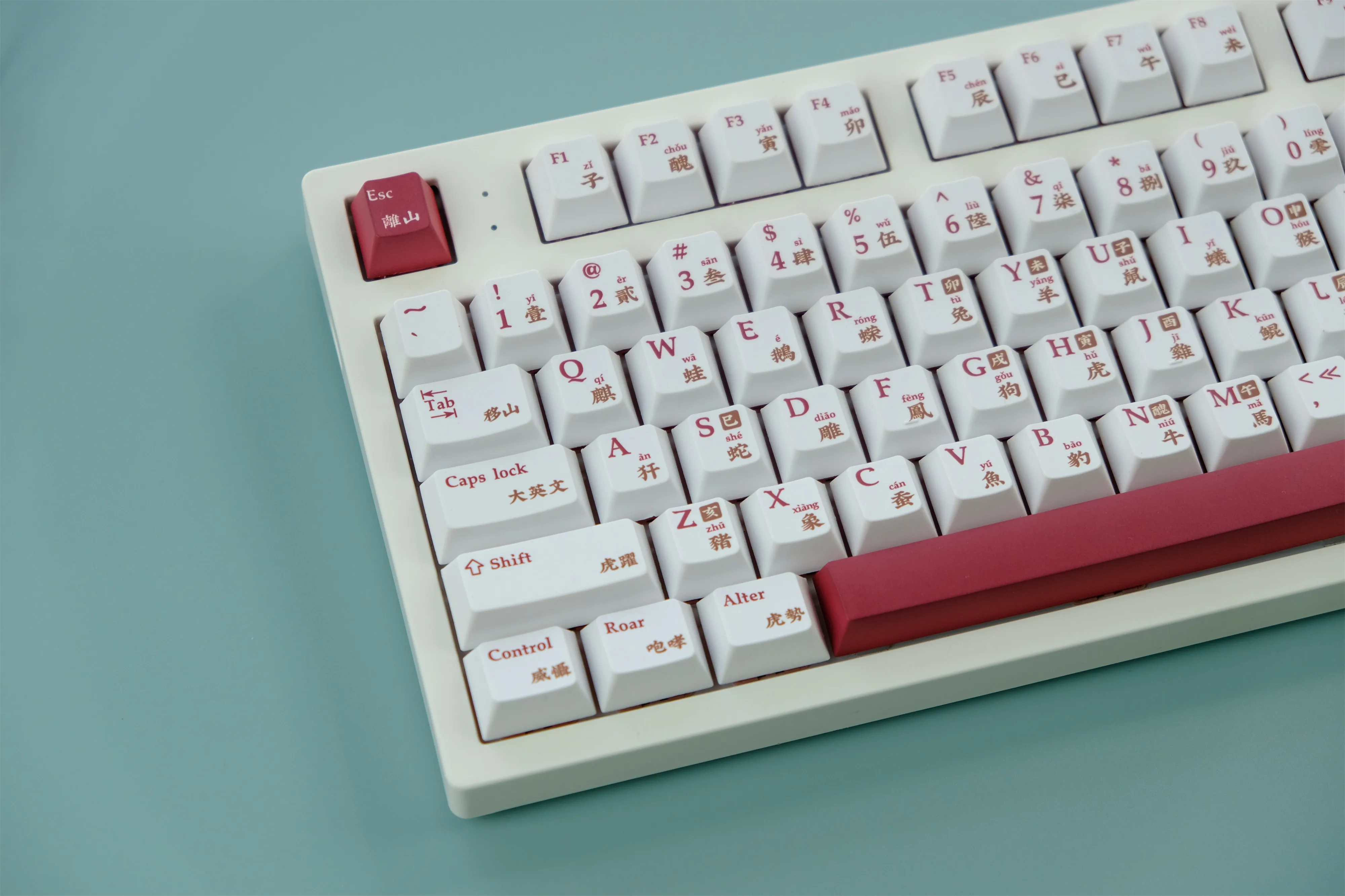 

GMK Tiger Keycaps, 129 Keys PBT Keycaps Cherry Profile DYE-SUB Personalized GMK Keycaps For Mechanical Keyboard