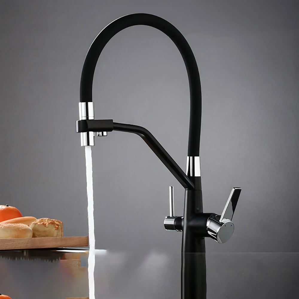 Tianview кран латунный кухонный двухрежимный для очистки горячей и холодной воды