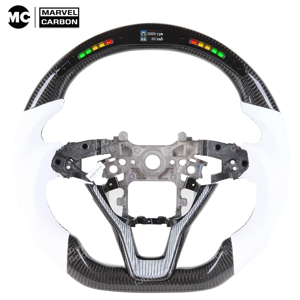 

LED Performance Steering Wheel Display Compatible Honda Accord + 100% Real Carbon Fiber