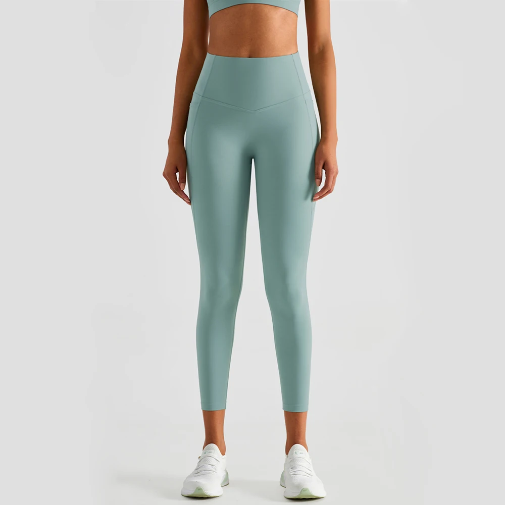 Vnazvnasi High Waist Leggings Yoga Pants With Pocket Fitness Butt Lift Leggings Gym Push Up For Women Mujer Mallas Pantalones