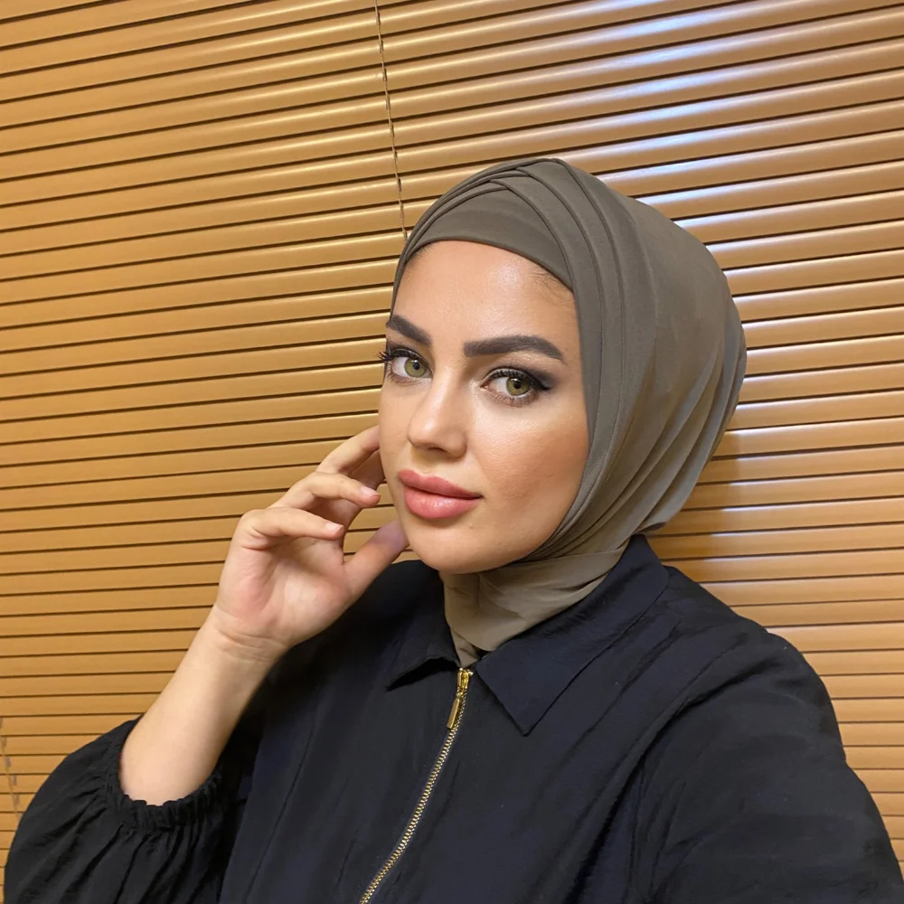 Практичный готовый хиджаб шарф шаль осенне-зимняя женская одежда 2023 сезон