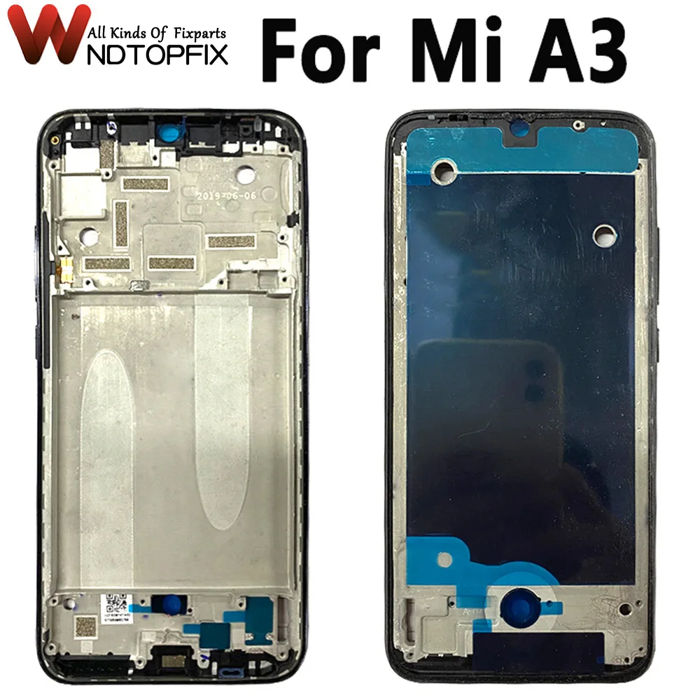6,09 дюйма для Xiaomi Mi A3 средняя Рамка передняя рамка Лицевая панель Корпус M1906F9SH M1906F9SI средняя рамка запасные части