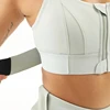 Women Sports Bras Tights Crop Top Yoga Vest Front Zipper Plus Size Adjustable Strap Shockproof Gym Fitness Athletic Brassiere 4