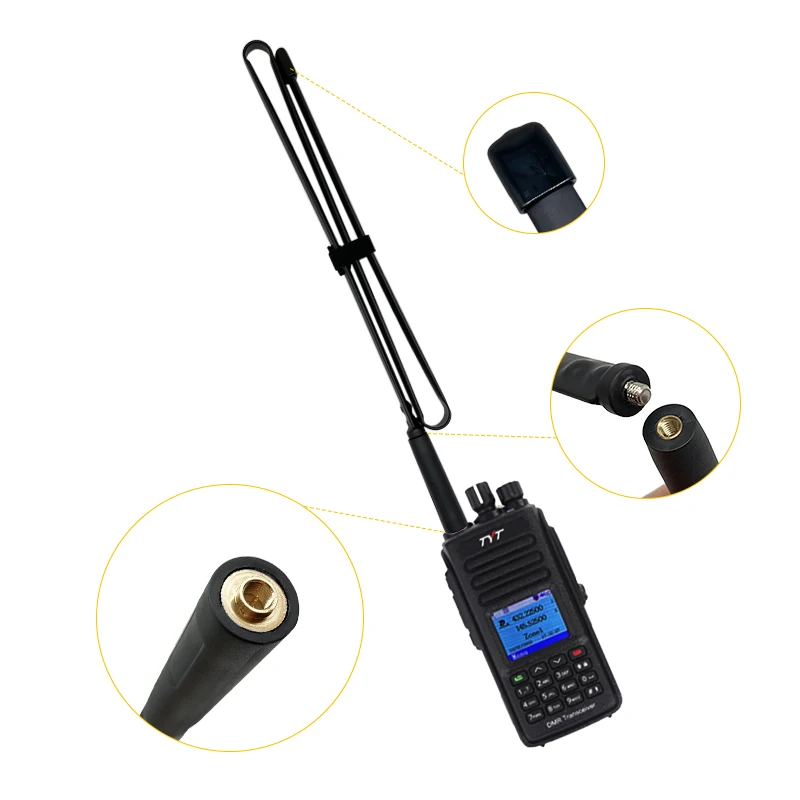 Ceny Antena Taktyczna LSENG 108CM Dwuzakresowy VHF UHF 144/430MHz SMA Męski Antena Walkie-talkie Kompatybilny Z YAESU ICOM TYT Radio