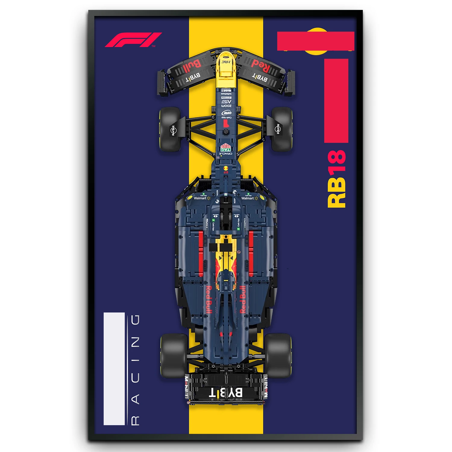 Настенное крепление для дисплея Red Bull RB19 F1 коллекционные предметы взрослых
