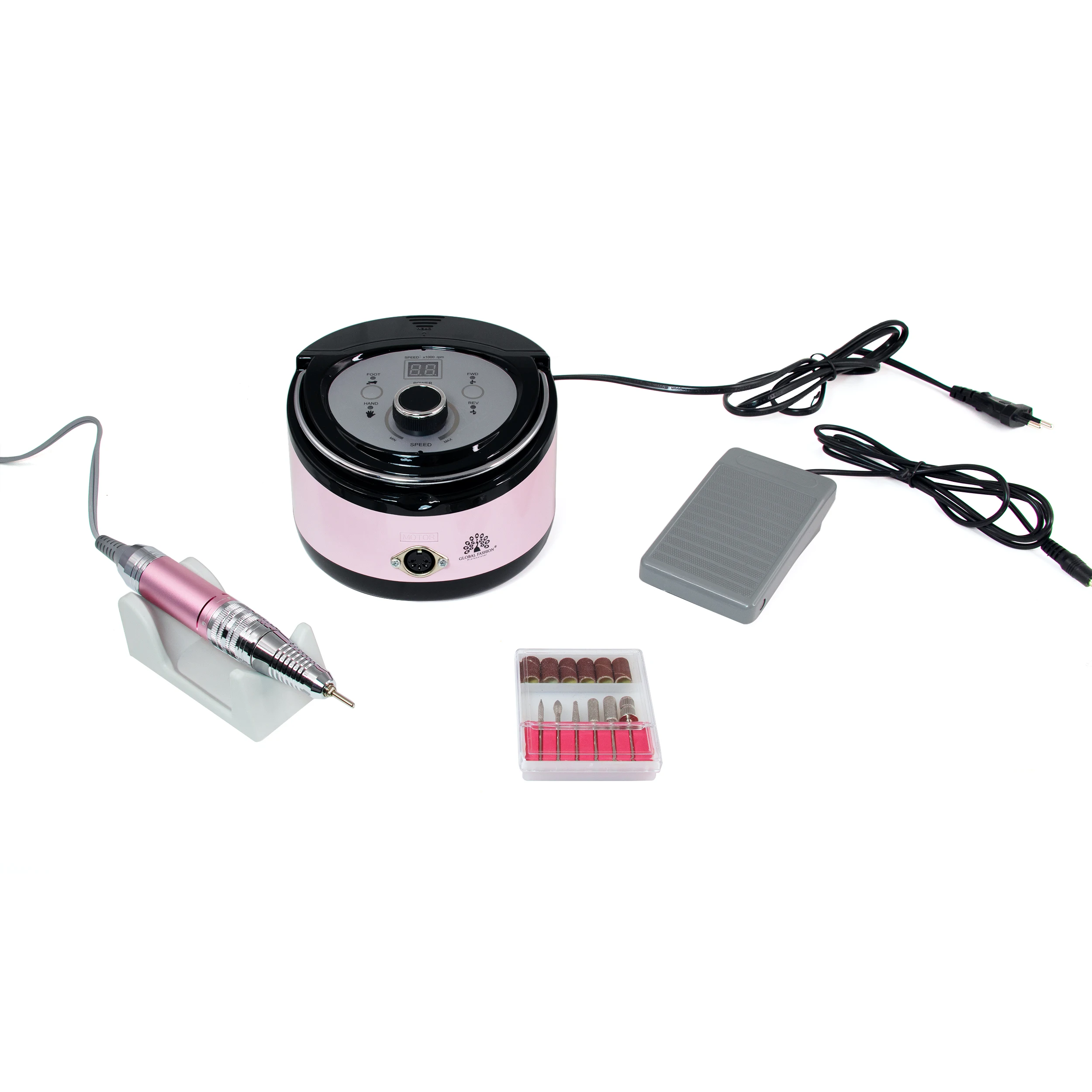 Аппарат для маникюра и педикюра 35000 об 65 ватт ZS-606-pink