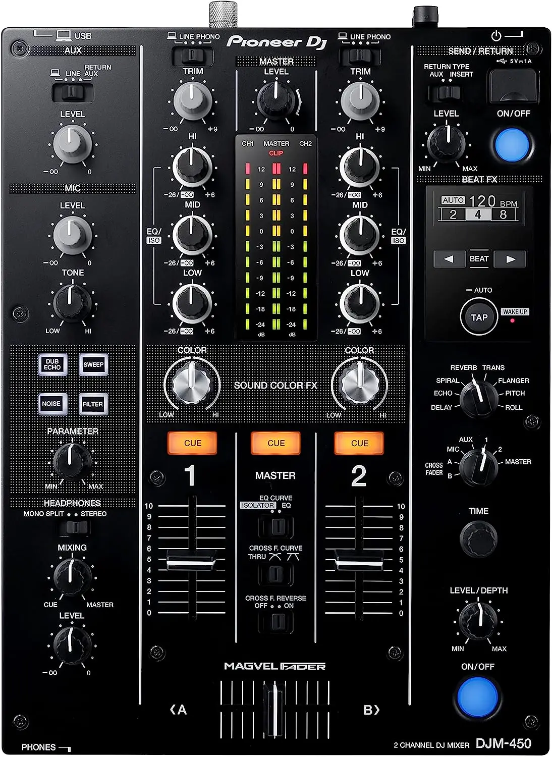 

Высококачественный Pioneer DJ DJM-450 2-канальный DJ микшер