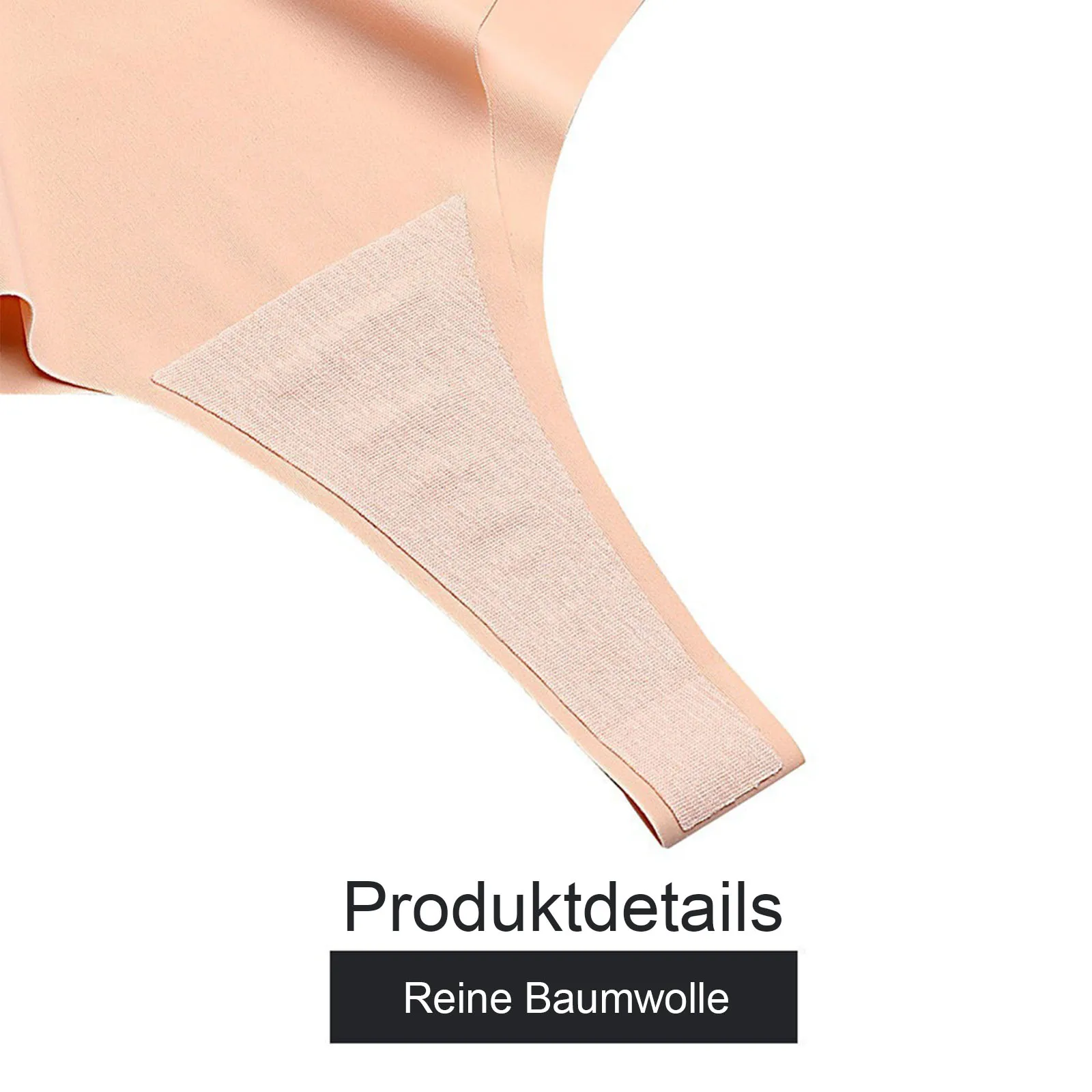 6 Упаковок женских бесшовных невидимых стрингов с низкой талией