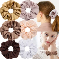 6pcs large scrunchies ropes hair bands ties elastics ponytail holders for women girls wholesale