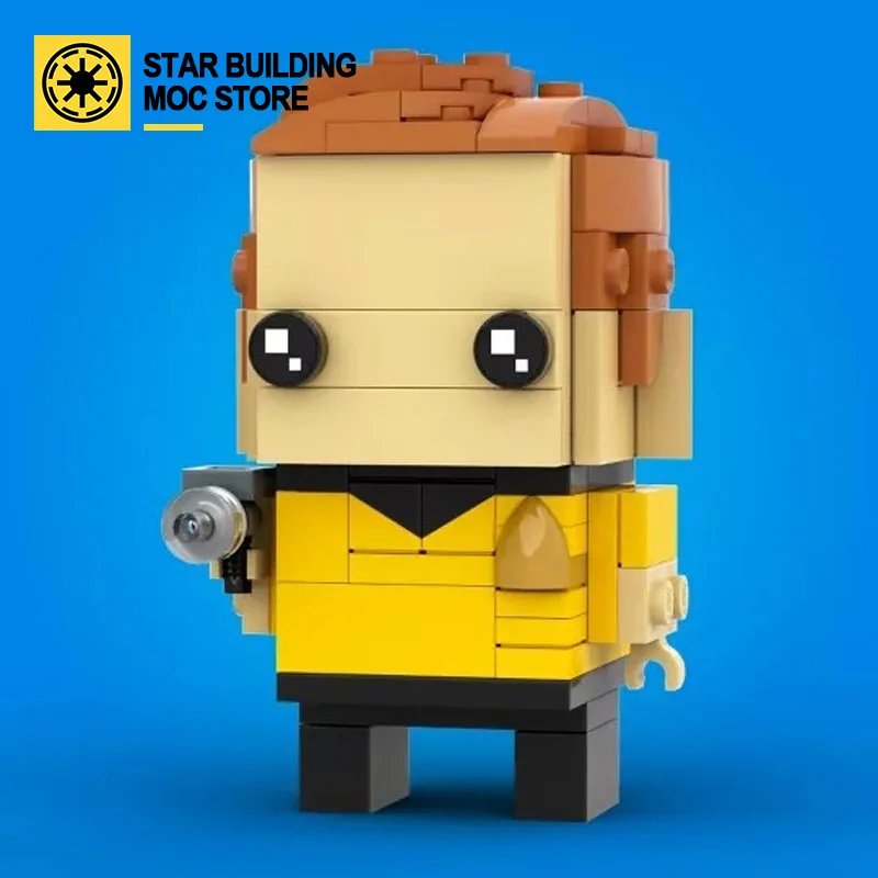 

MOC creative cube character animation creative character Captain Kirk travel cube head son children's toy building blocks