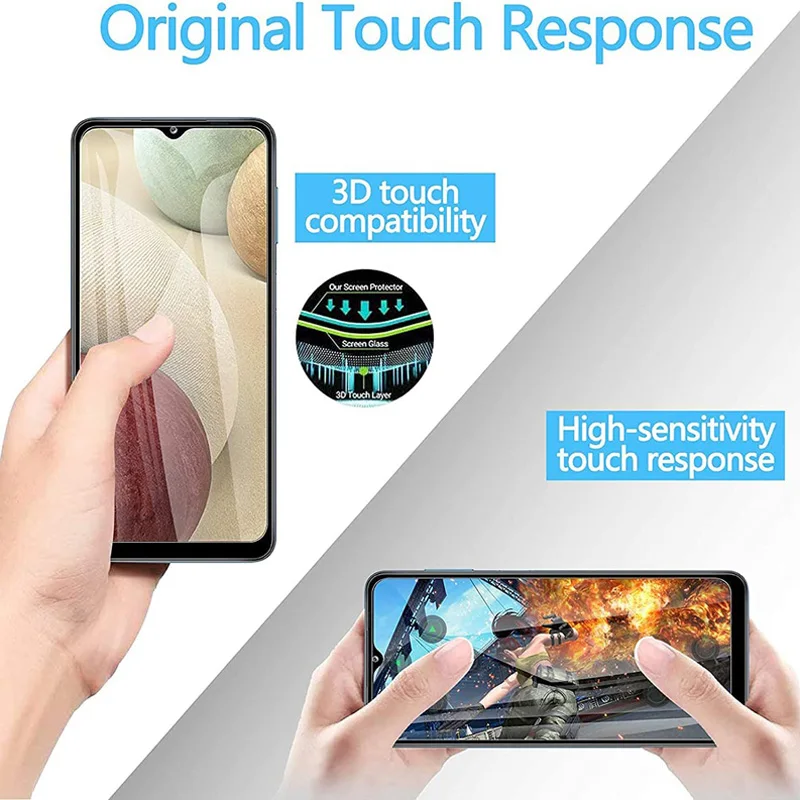 Фото 4 шт. закаленное стекло для Samsung Galaxy A12 A22 A32 A42 A52 A52S A72 A51 A71 A13 A23 A33 A53 A73 №3