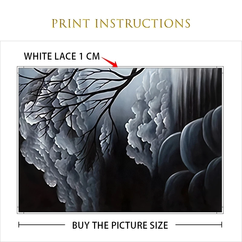 Настенная картина с изображением красного дерева |