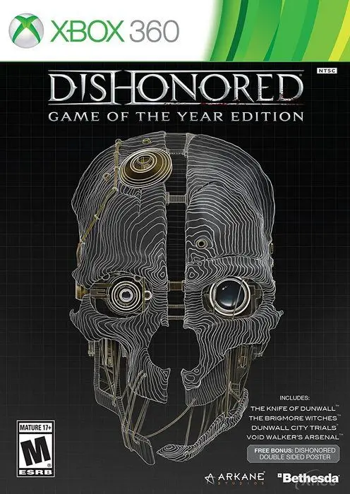 Видеоигра Dishonored: Издание Игра Года (Game of the Year Edition) (Xbox 360) USED Б/У | Электроника