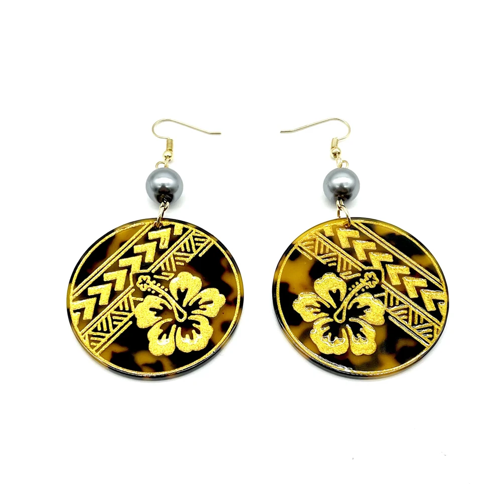 

Various Shapes Fashion Women Earrings Hawaii Jewelry Tortoise Shell Drop Style Earrings With Different Designs