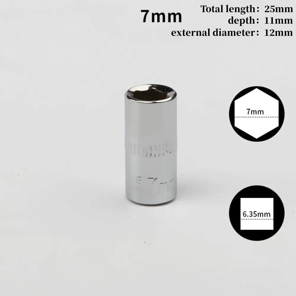 

GooBetter шестигранные головки 1/4 с храповым механизмом 4-14 мм