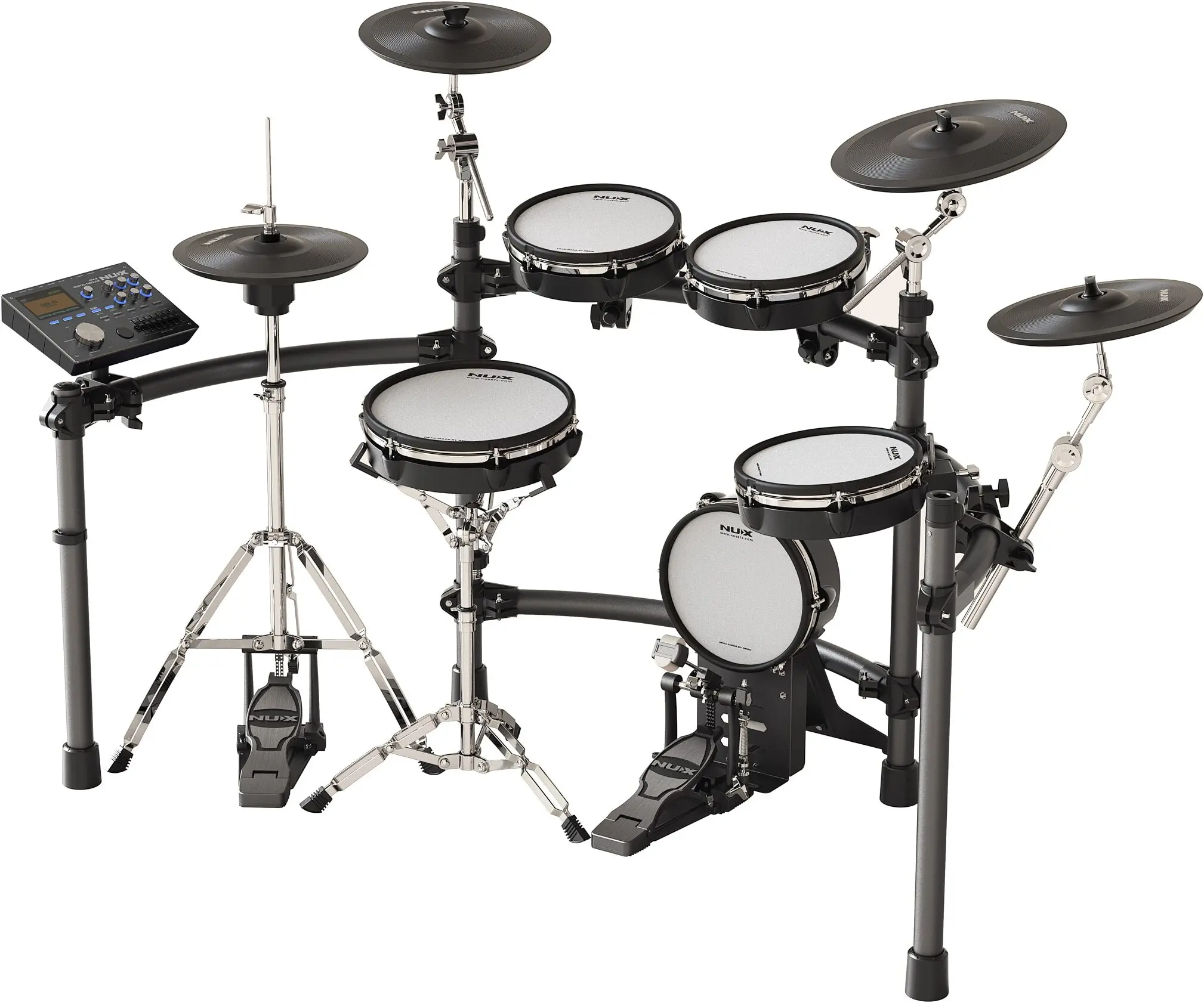 

100% OFFICIAL NU-X DM-8 All Mesh Head Digital Electronic Drum Kit