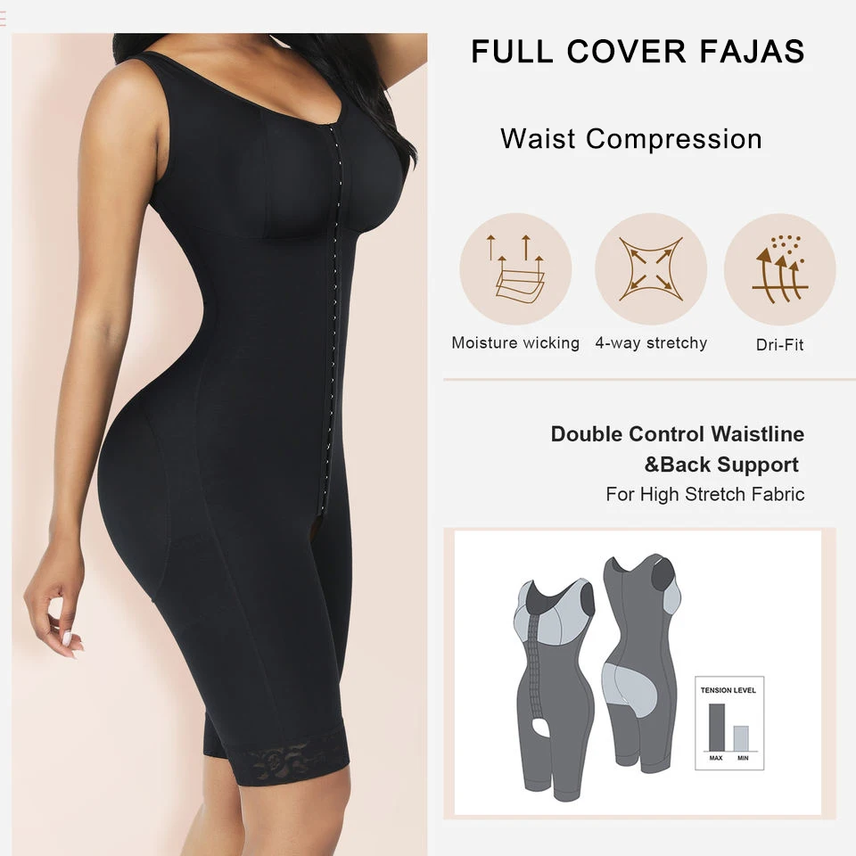 Corset Women Plus Size Shapewear Full Waist Trainer Body Shaper Tummy Control Slimming Bbl Fajas Colombians After Post Surgery