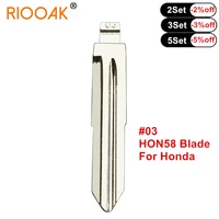 10pcslot 03 hon58 kd vvdi replacement car key blade for old honda odyssey accord metal blank uncut flip