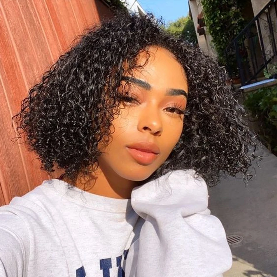 

12A Kinky Curly Human Hair Bundles Brazilian Human Hair Weave Extension Wet and Wavy Curly Bundles 100% Remy Hair Extensions
