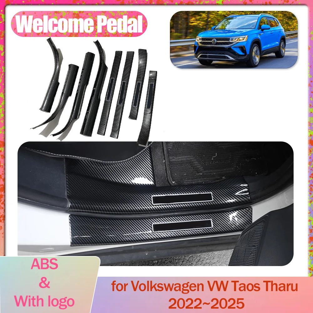 Автомобильная педаль приветствия для Volkswagen VW Taos Tharu 2022 ~ 2025 накладка на порог