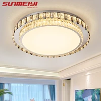 luxury modern led ceiling lamp crystal master light for living room bedroom princess room atmospheric room decor lighting lampar