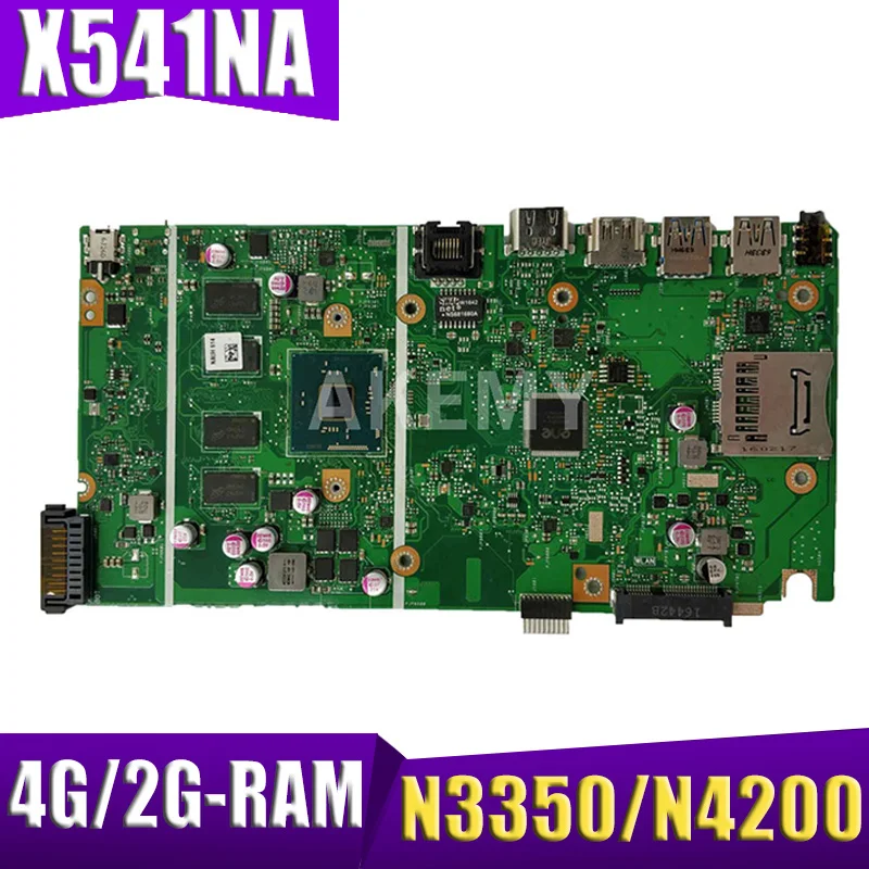 

Материнская плата X541N для ноутбука ASUS X541NA A541NA F541NA R541NA D541NA X541, оригинальная материнская плата N3350/N4200 4G/2G-RAM