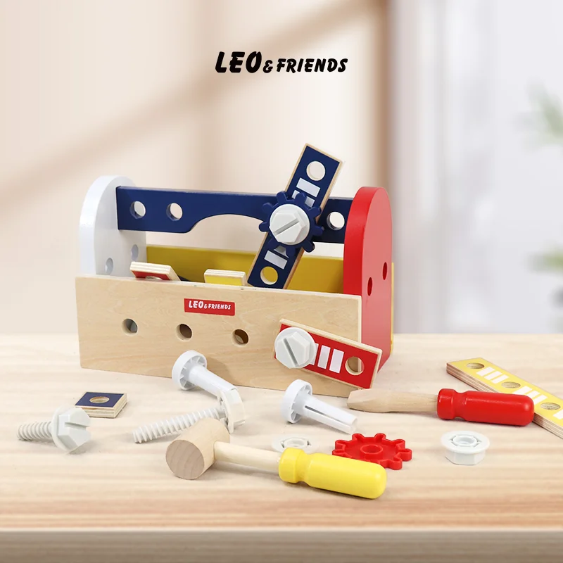 Детский Деревянный Ящик Для Инструментов Fix It' By Scientkidz С 28-компонентным Набором