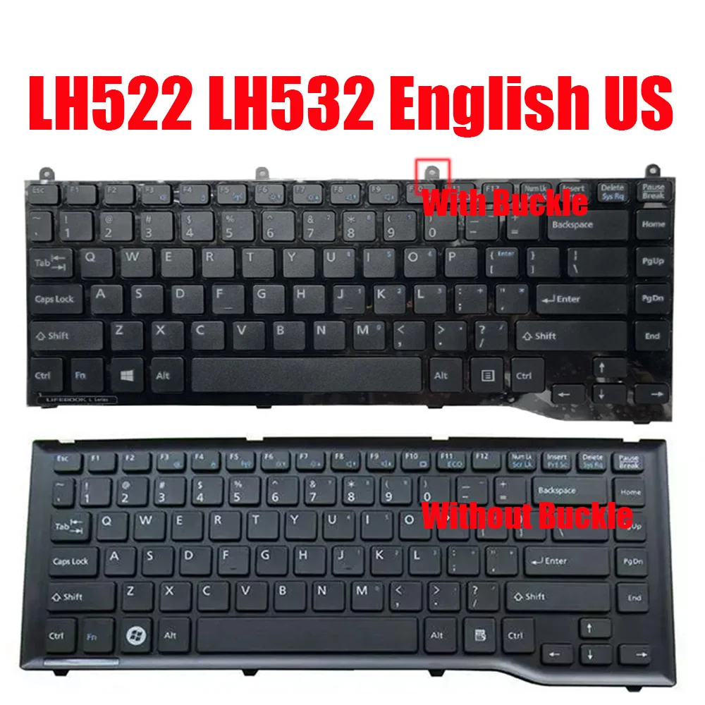 Клавиатура для ноутбука Fujitsu LH522 LH532 LH532A LH532B LH532C CP575204-01 CP575210-01 AEFJ8U00010