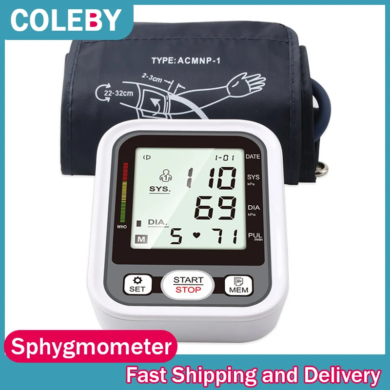 

Hematomanometer Digital Wrist Monitors Pulse Heart Beat Rate Meter Device Medical Equipment Mini Sphygmomanometer Tonometer