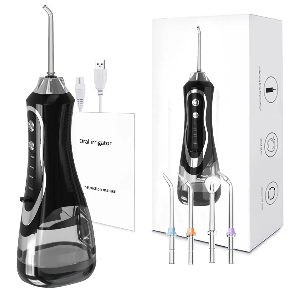 Cordless Water Flosser Teeth Cleaner with DIY Modes and Tips Professional Portable Dental Oral Irrigator