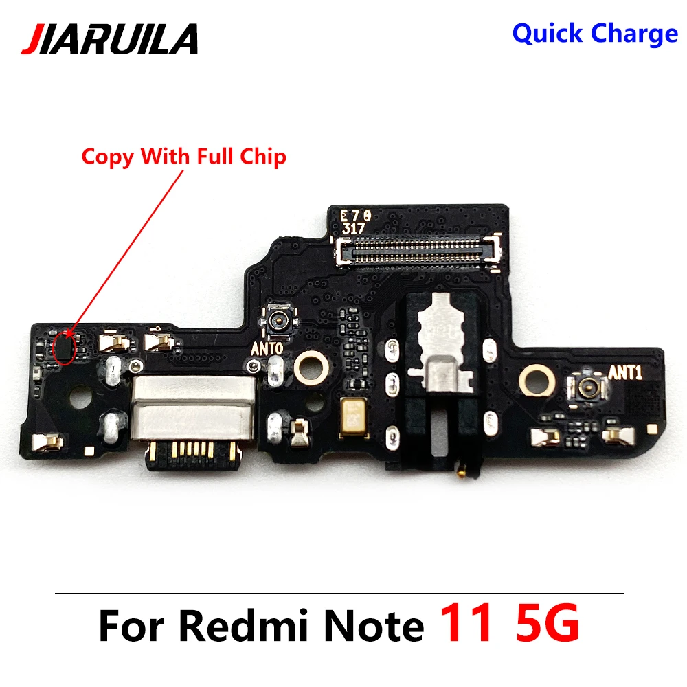 

USB-порт для зарядки док-станции, гнездо, разъем, зарядная плата, гибкий кабель для Xiaomi Redmi Note 11 5G