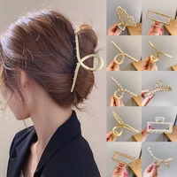 new pendant metal korean grab clip simple hair pins and clips temperament hair clips for women girls fashion hair accessories