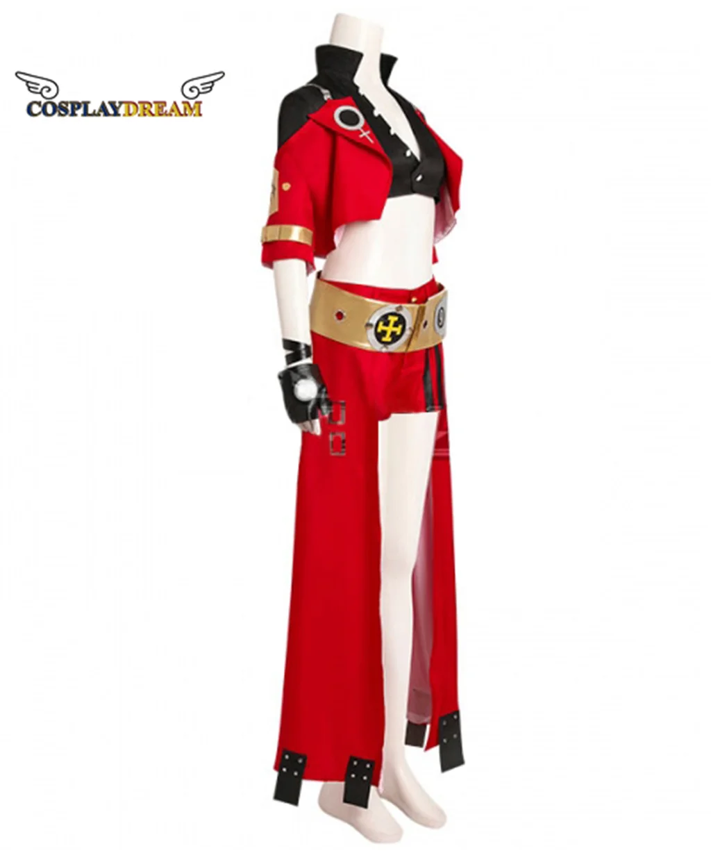Игра Guilty Gear Косплей STRIVE INO I-No Костюм Красное Платье Хэллоуин Карнавальное