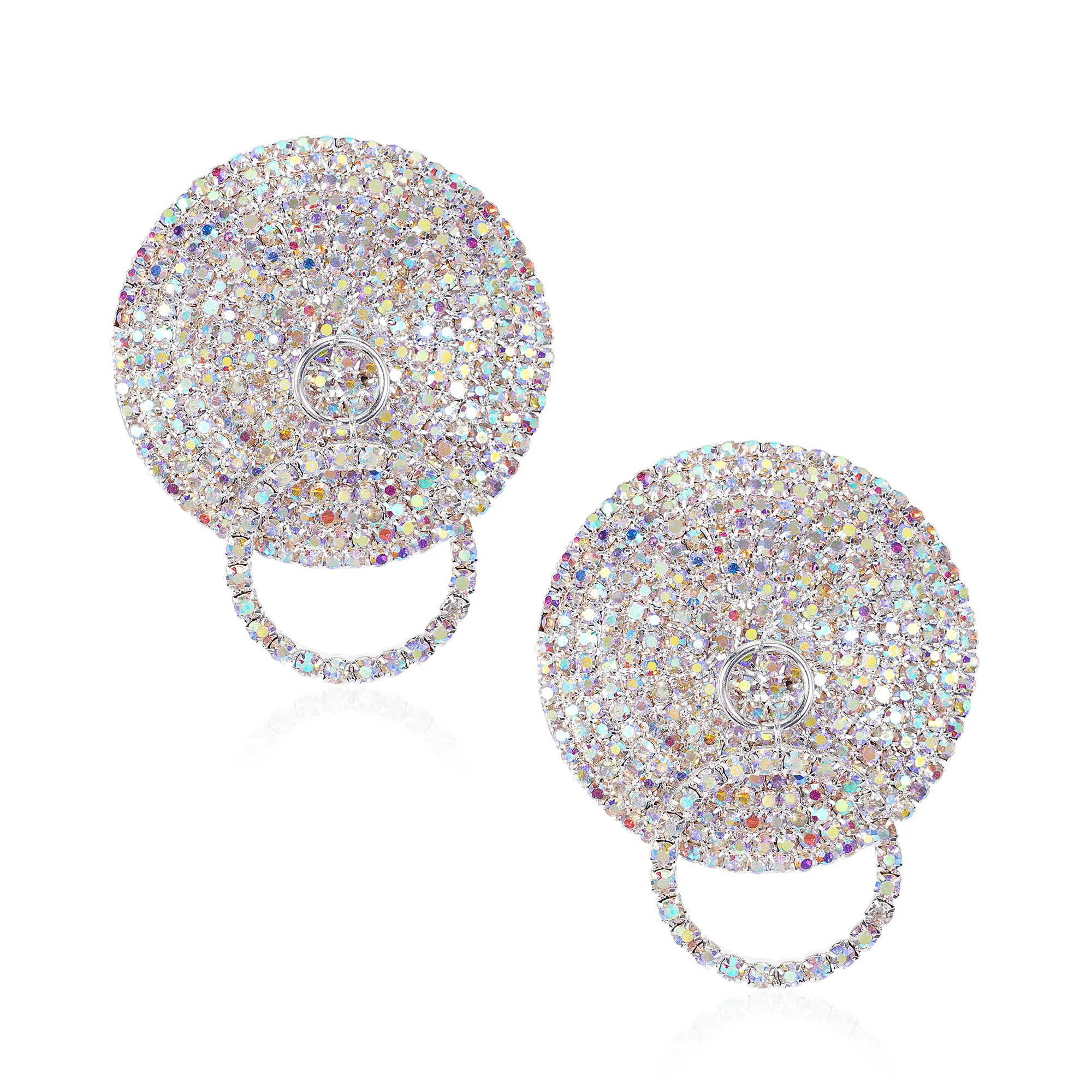 New 1 Pair Metal Nipple Cover Sexy Women Rhinestone Nipple Pasties Reusable Self Adhesive Breast Stickers Nipple Covers For Club