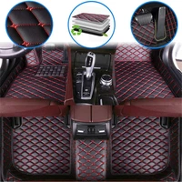 car floor mats for toyota hilux 2018 2019 leather floor liners auto waterproof protective carpets interior accessories