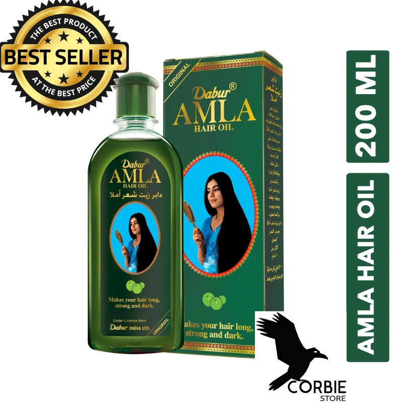 

Dabur Amla Hair Oil India Gooseberry Hair Growth Care Oil Strong Fast Nourishing Prevent Loss Natural Original Vitamin E 200ml