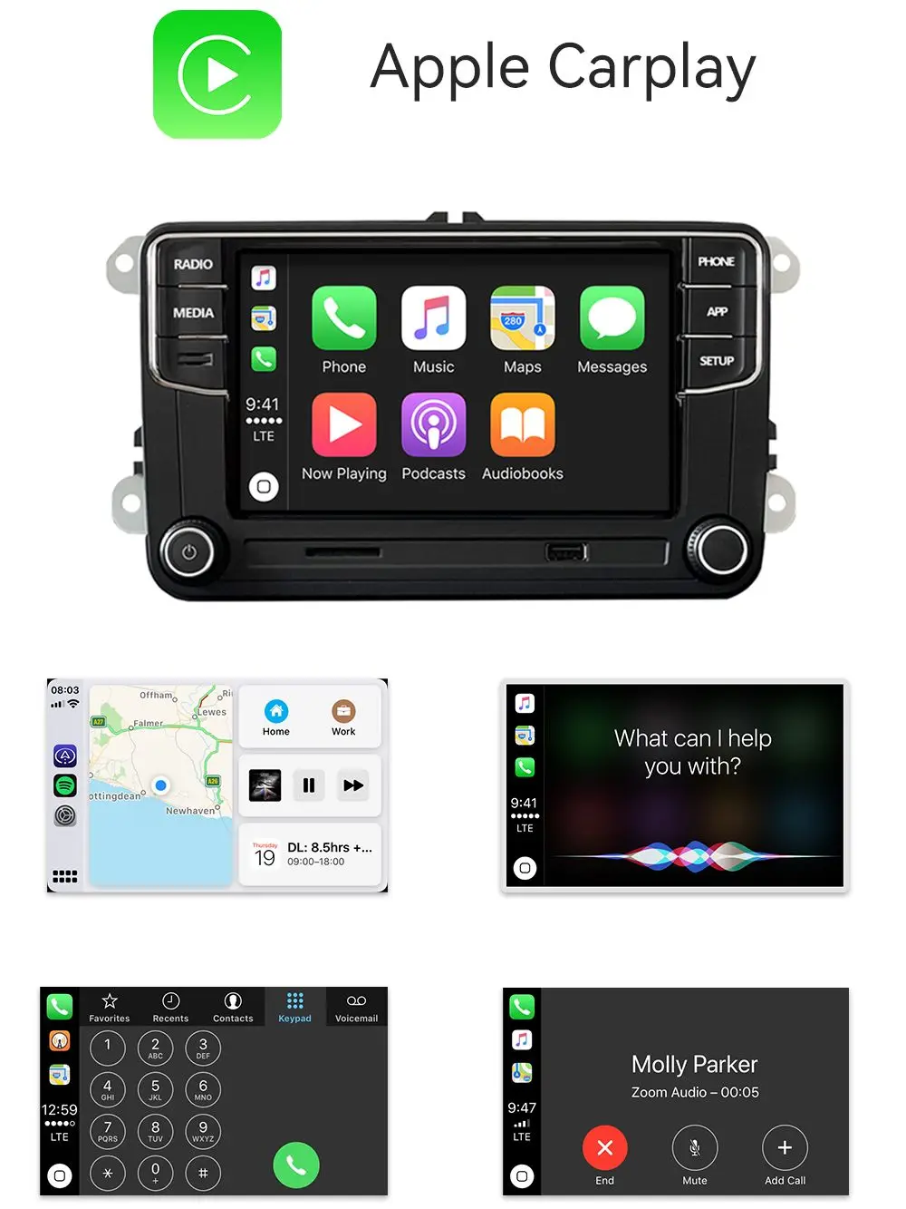 CarPlay автомобильное стерео DS RCD360 радио RCD330 головное устройство для VW Golf Polo MK5 MK6 Passat