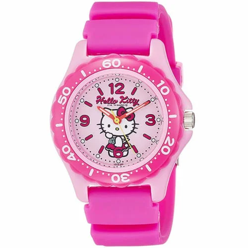 Часы Citizen Q&ampQ аналоговые Hello Kitty с водонепроницаемым уретановым ремешком VQ75-230