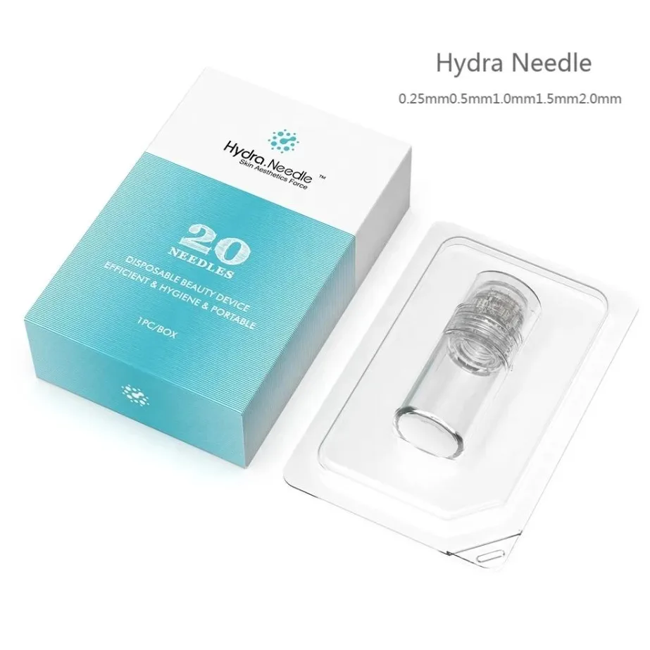 

Hydra Needle 20 Pins CE 0.25mm 0.5mm 1.0mm Micro Titanium Microneedle Derma roller Stamp gel tube Skin Hydra Roller Needle