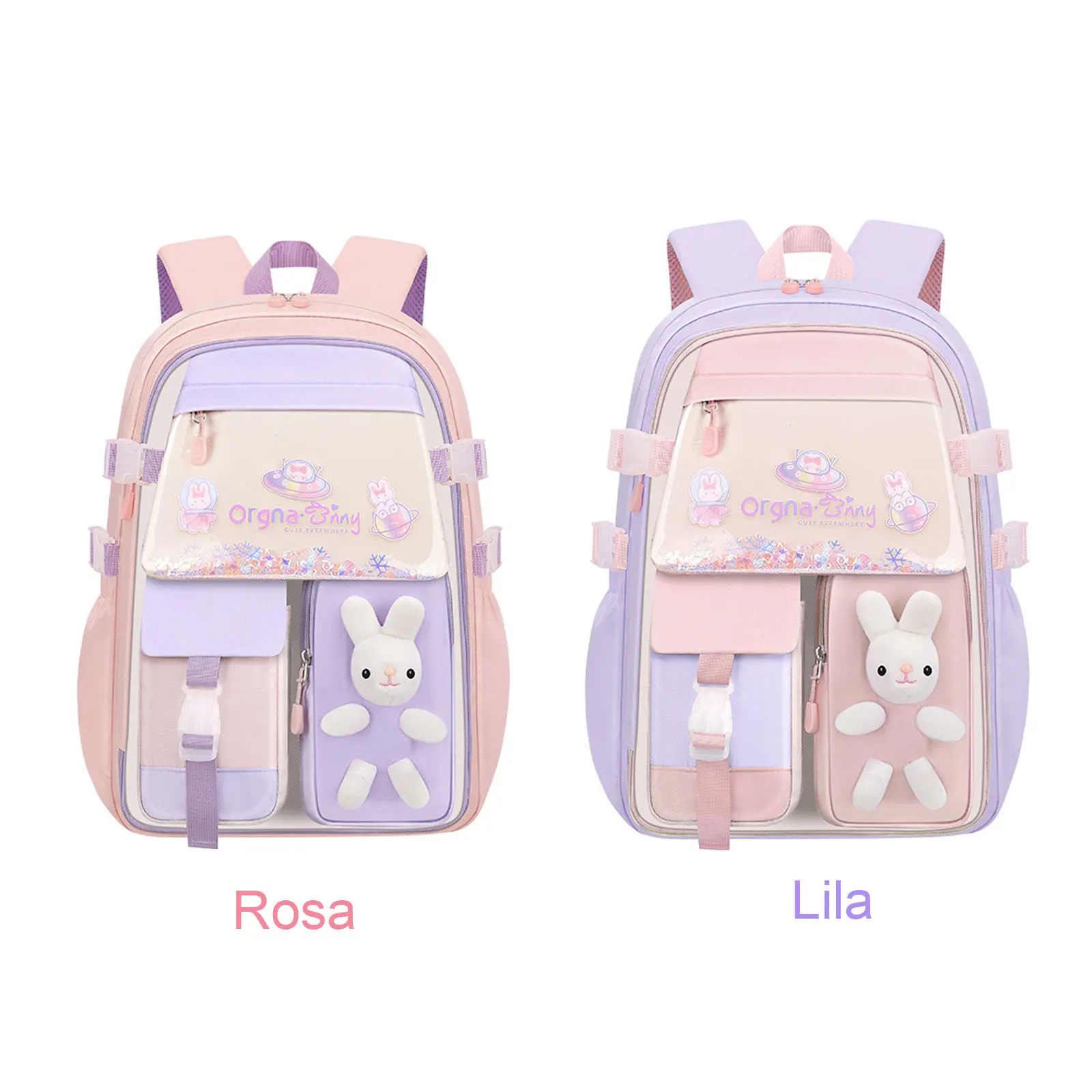 Вместительный школьный рюкзак для девочек-легкий водонепроницаемый