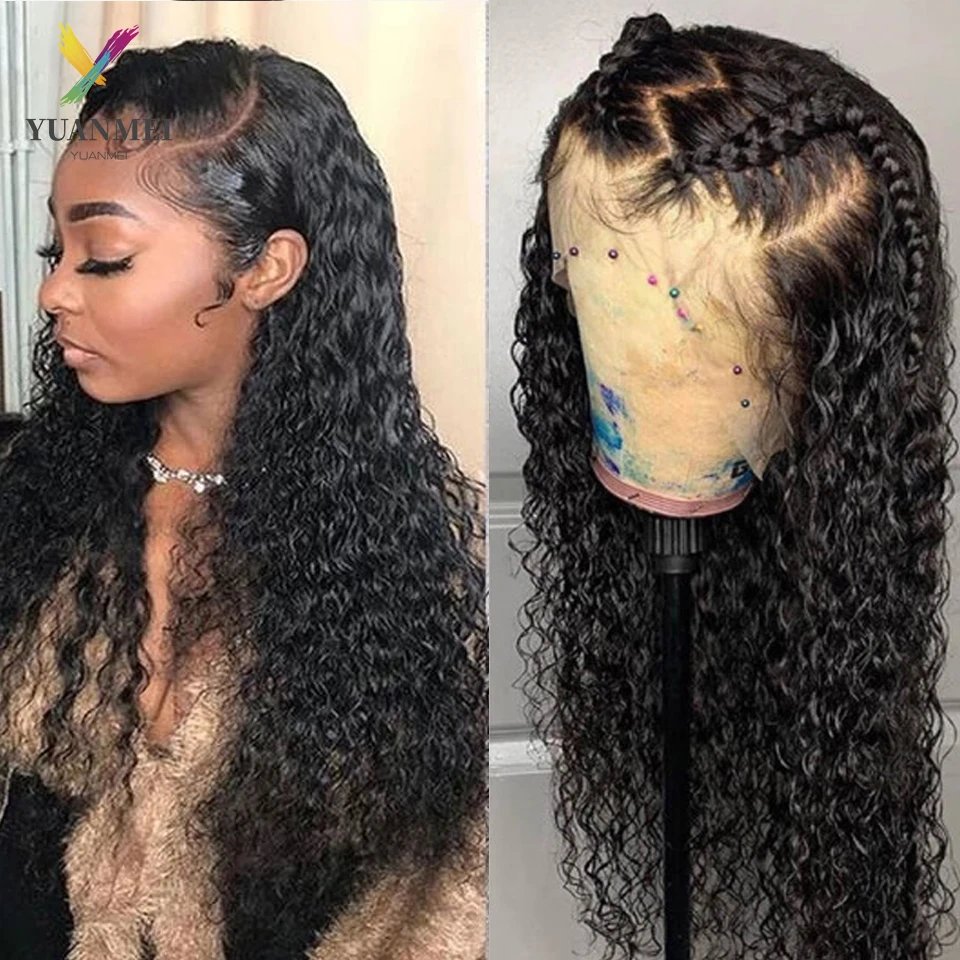 Kinky Curly Transparen HD 13x4 Human Hair Lace Frontal Wigs On Sale Clearance Brazilian Curly Lace Front Wigs For Women