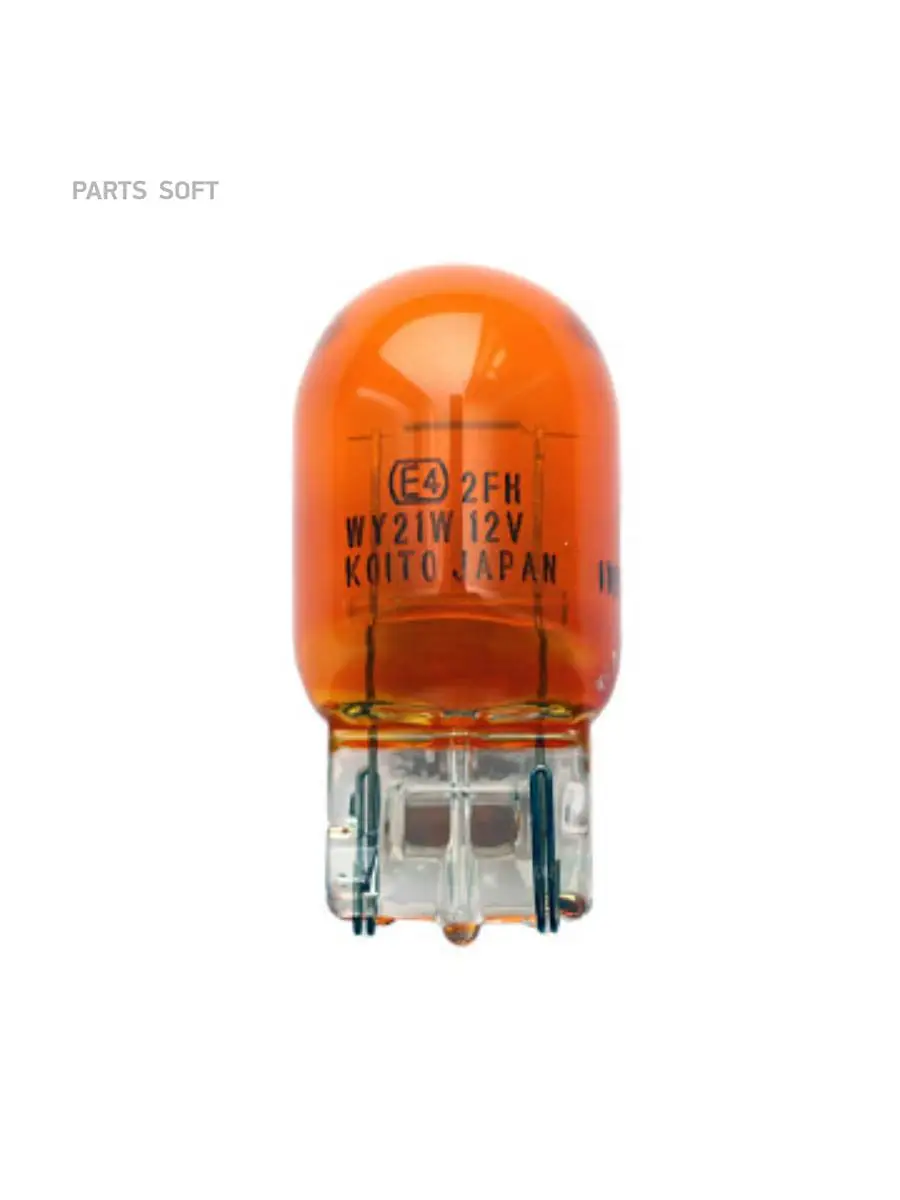 KOITO 1870A Лампа KOITO 1870A WY21W 12V21W WX3*16d T20 AMBER ECE  1 нитевая желтая