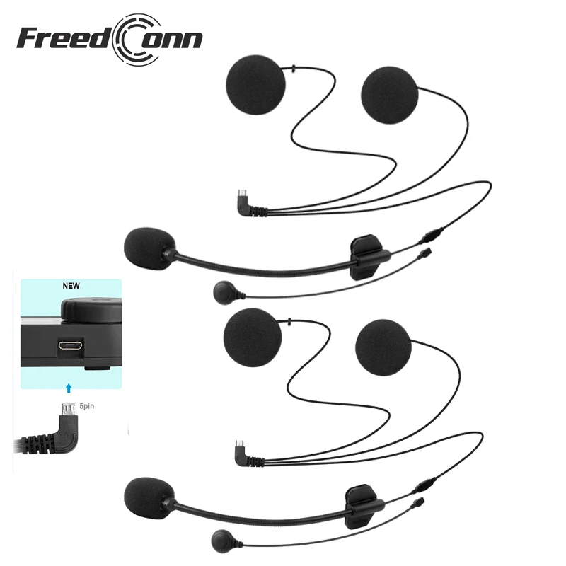 

Комплект Из 2 Микрофонов 2-в-1 Для Шлемов. Универсальная Гарнитура Для Сопряжения