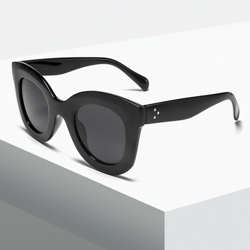 

Chunky Oversize Frame Cat Eye Fashion UV Protection Shades Women Designer Sunglasses