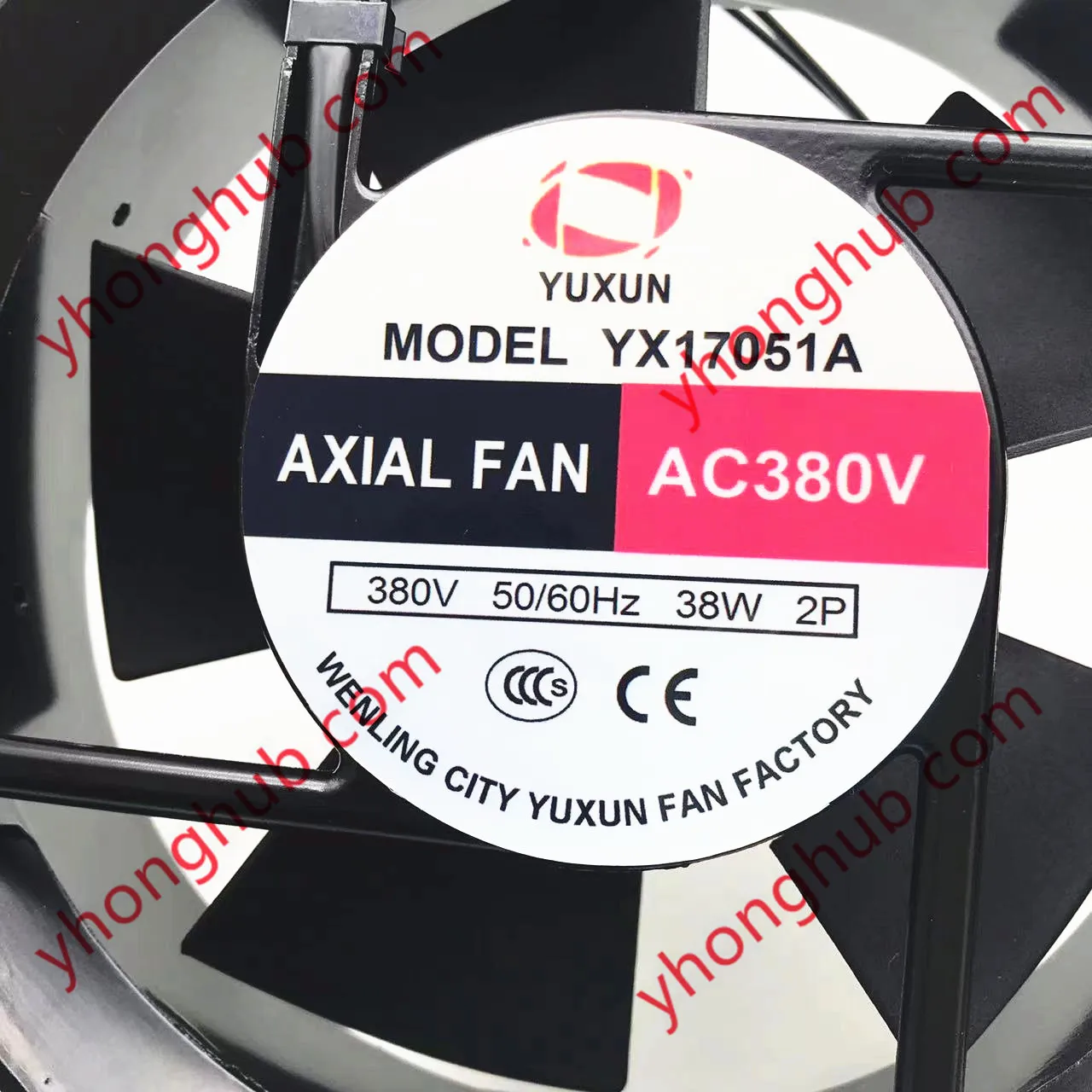 Осевой вентилятор YX17051A AV 380 В 170x150x51 мм охлаждения сервера