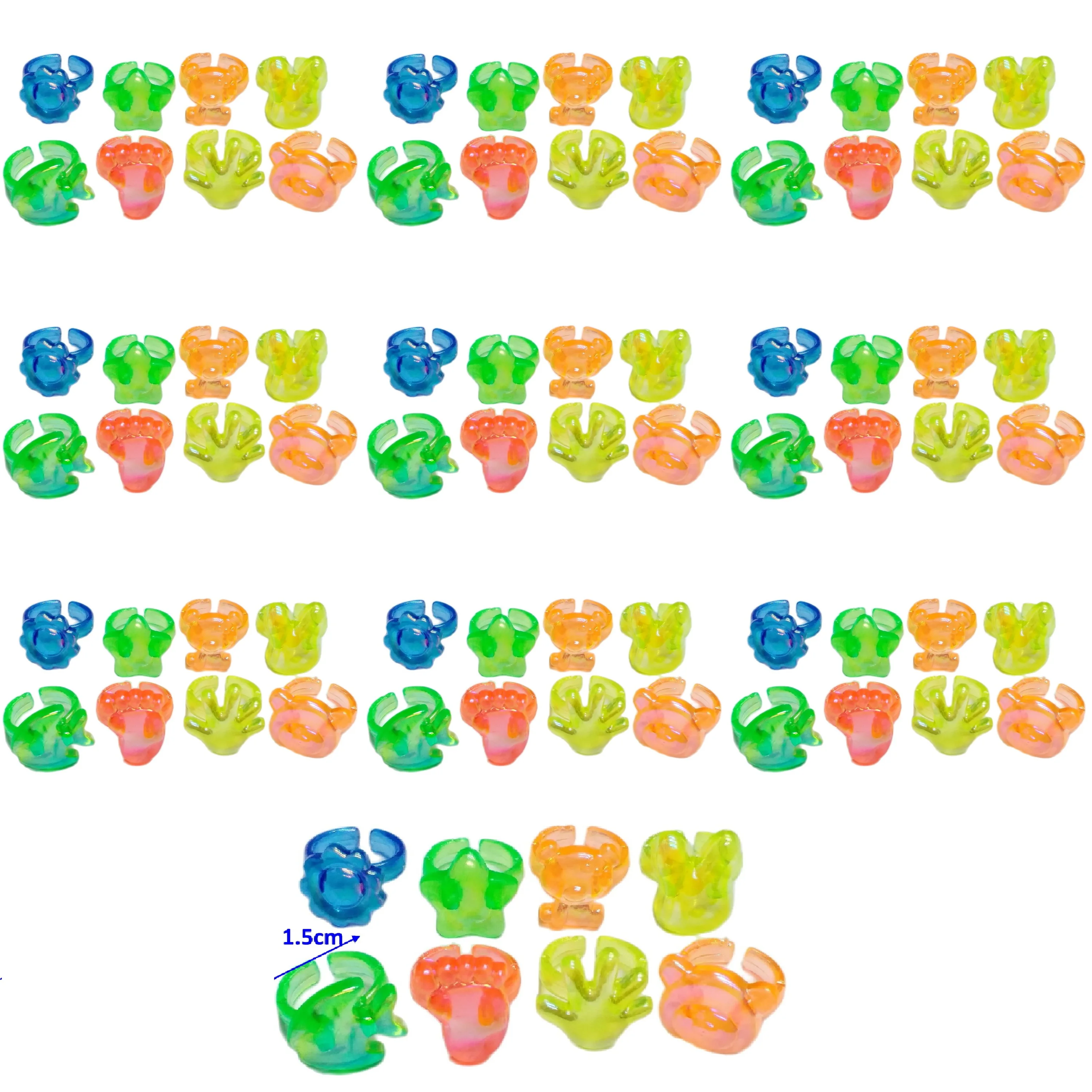 

80 шт., Детские Кольца для девочек, в ассортименте