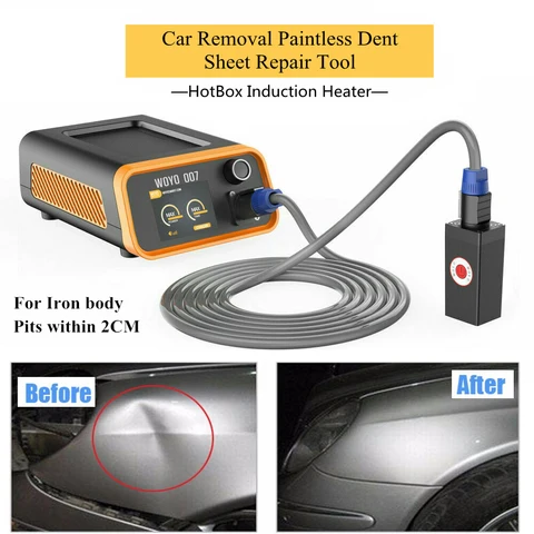 WOYO PDR 007 PDR007 с ремонтной ручкой HOTBOX, индукционный нагреватель, наборы безкрасочных съемников для кузова, инструменты для ремонта вмятин автомобиля, аксессуары