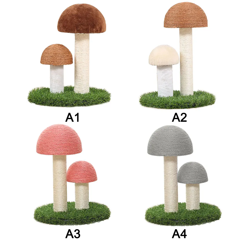 Здоровье домашних животных: Когтеточка для кошек с сизалевыми грибами и травяным