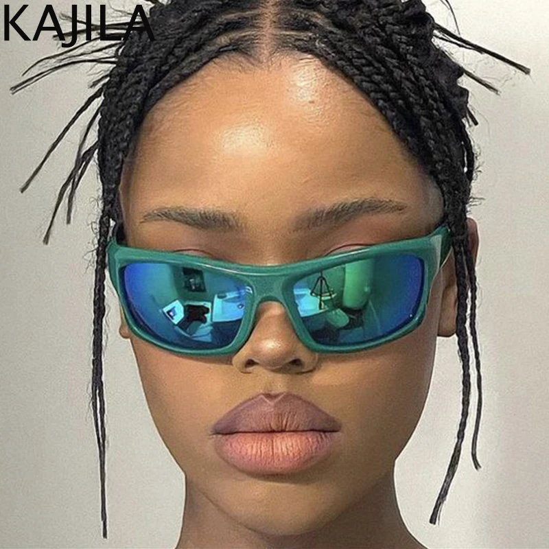 

Y2k Sports Punk Sunglasses Women New Fashion Goggle Sun Glasses Men Luxury Brand Square Eyewear Shades Shield Eyeglasses UV400